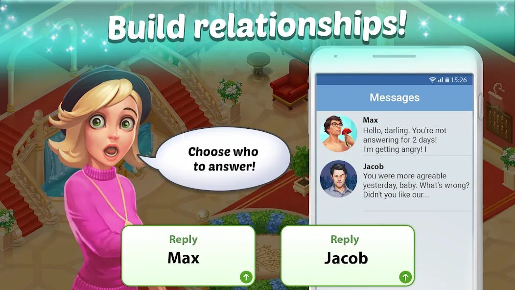 Family Hotel: love & match-3 (Фэмели Отель)  [МОД Mega Pack] Screenshot 5