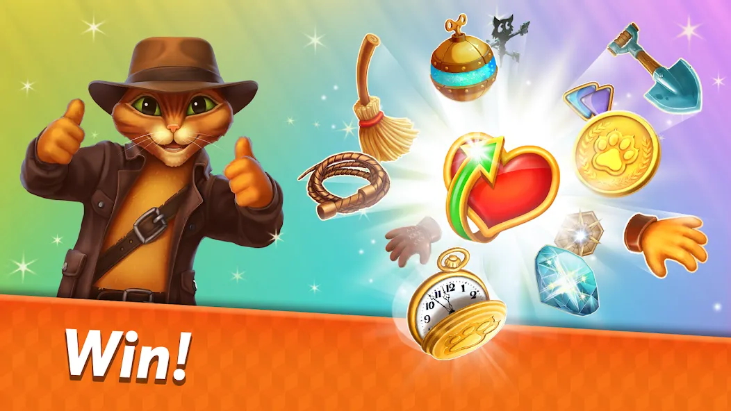 Indy Cat 2: Match 3 game  [МОД Много денег] Screenshot 4