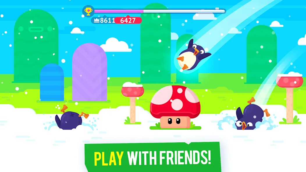 Bouncemasters: Penguin Games (Баунсмастерс)  [МОД Меню] Screenshot 3