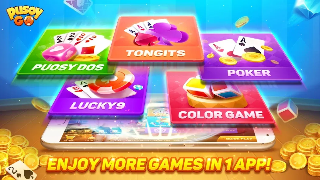 Pusoy Go-Competitive 13 Cards (Пусой Го)  [МОД Menu] Screenshot 5