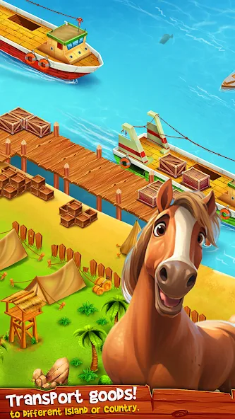 Country Valley Farming Game (Парадайз Хей Фарм Айленд)  [МОД Unlocked] Screenshot 5