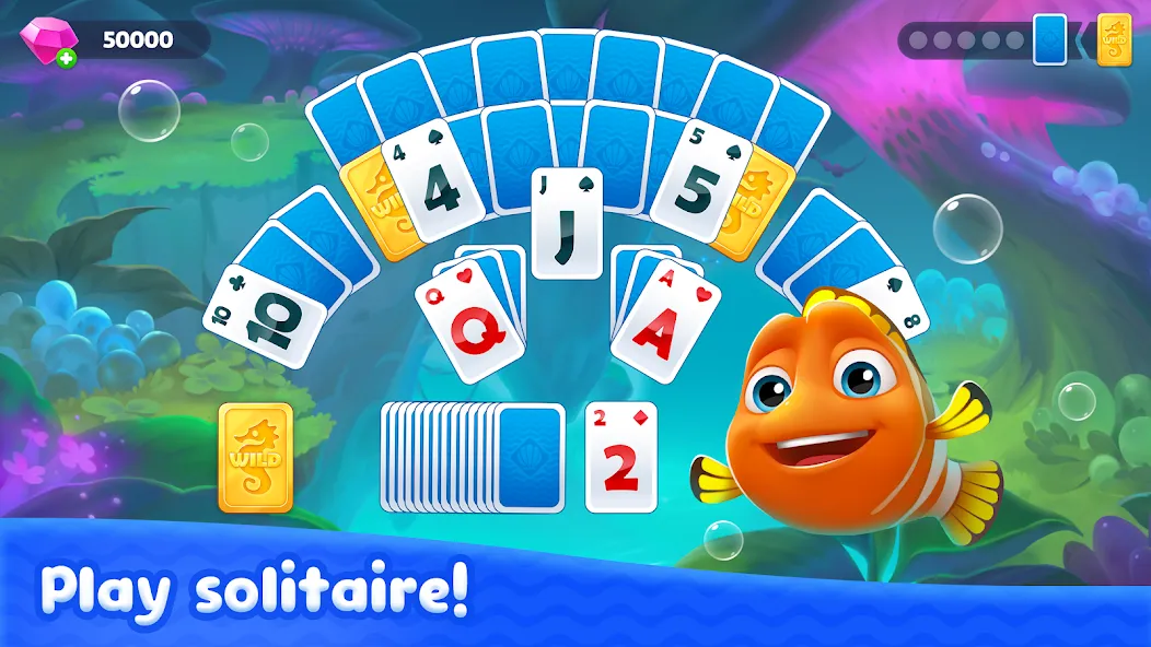 Fishdom Solitaire (Фишдом Солитер)  [МОД Unlocked] Screenshot 2