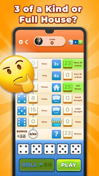 Yatzy - Fun Classic Dice Game (Ятзи)  [МОД Все открыто] Screenshot 4