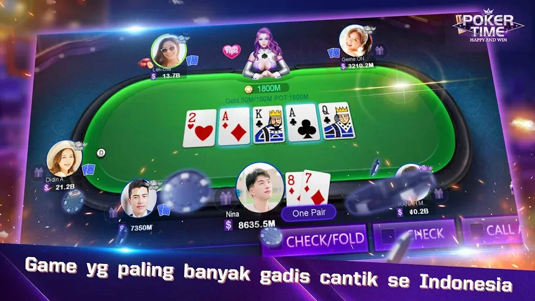 Poker Time- Pulsa Texas Holdem (Покер Тайм)  [МОД Все открыто] Screenshot 5