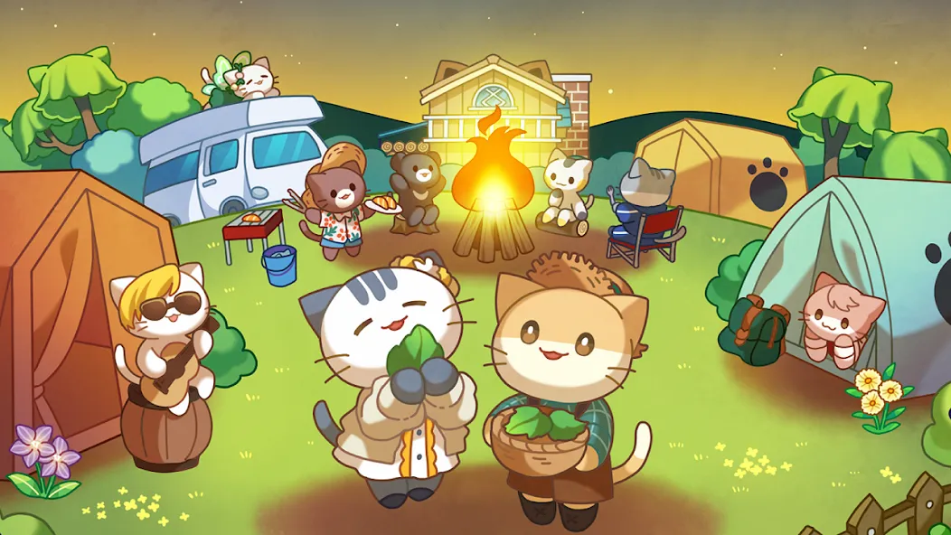 Cat Forest - Healing Camp  [МОД Все открыто] Screenshot 1