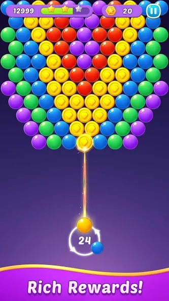 Bubble Shooter Gem Puzzle Pop (Бабл Шутер Драгоценный камень)  [МОД Все открыто] Screenshot 5