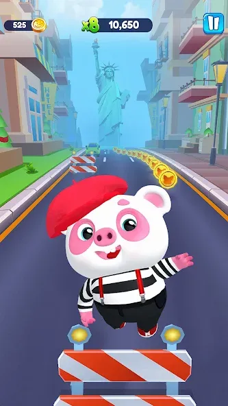 Piggy Panda Run: Fun Game  [МОД Много денег] Screenshot 2