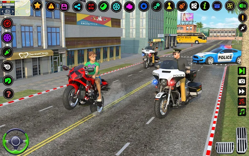 City Police Car Driving Games  [МОД Много монет] Screenshot 3