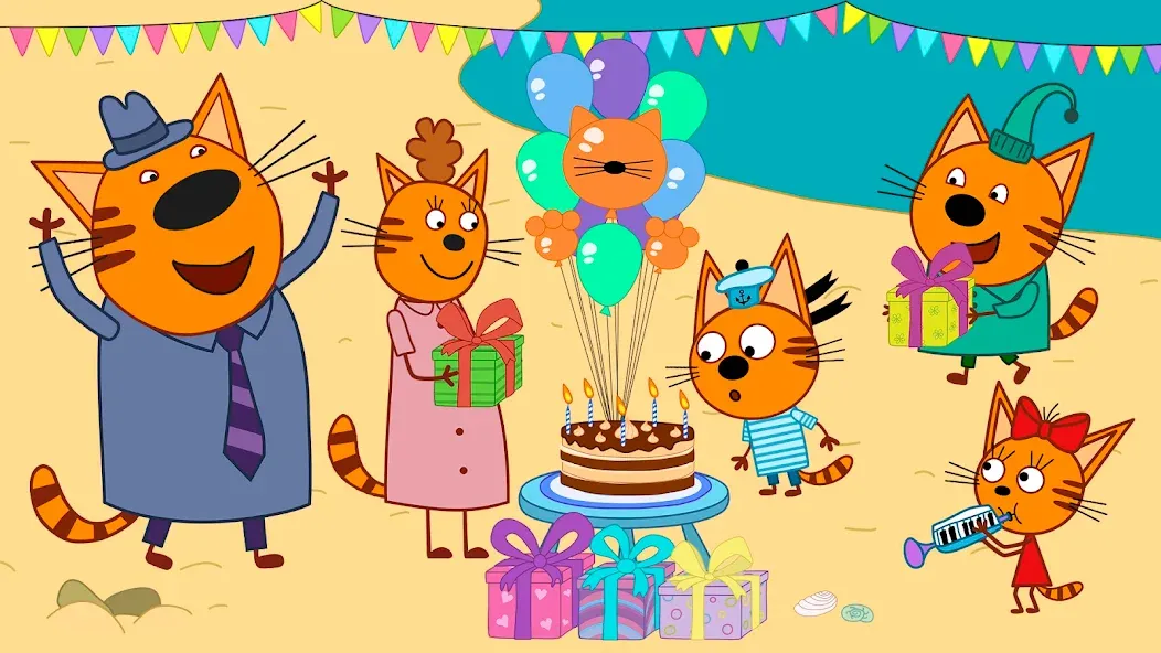 Kid-E-Cats: Kids birthday  [МОД Бесконечные деньги] Screenshot 5