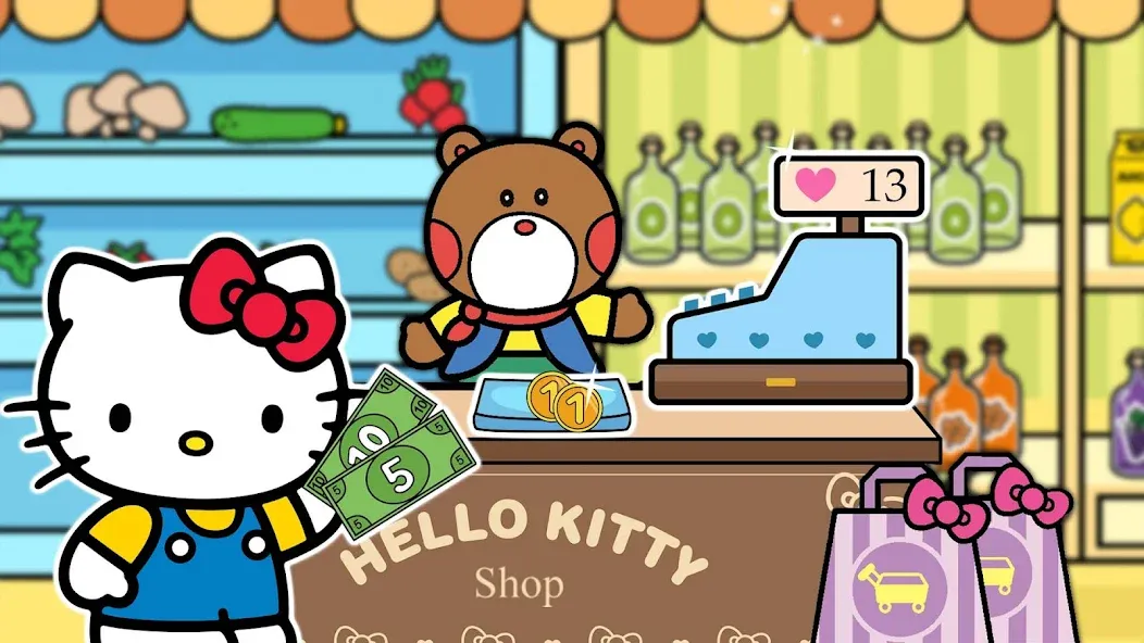 Hello Kitty: Kids Supermarket (Хеллоу Китти)  [МОД Много монет] Screenshot 3