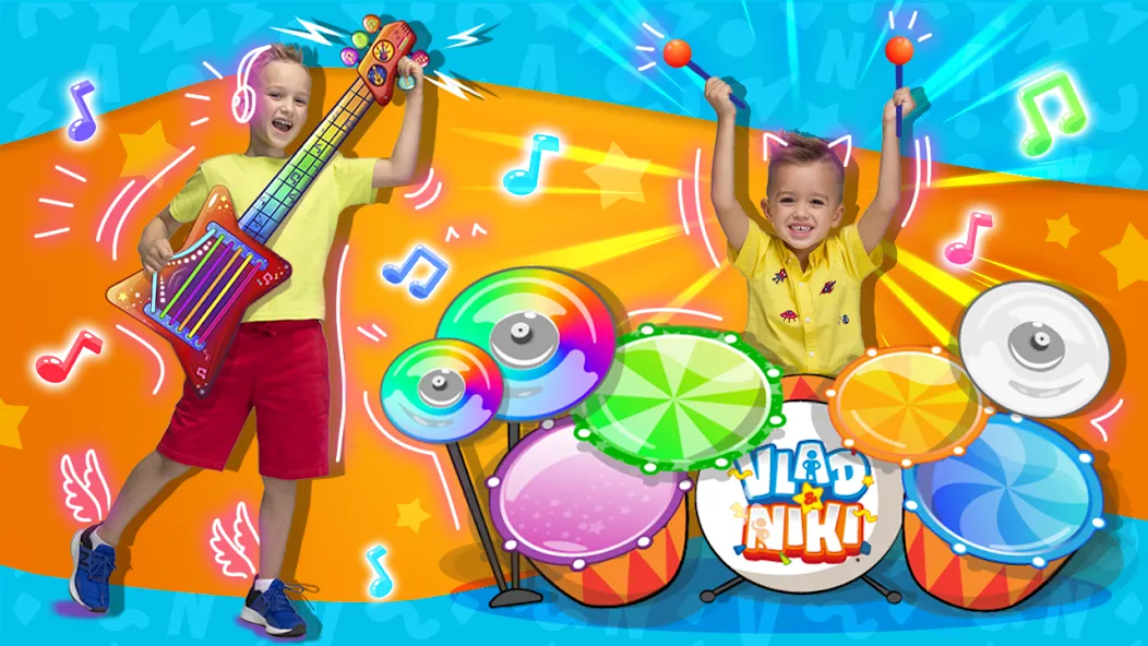 Vlad and Niki: Kids Piano  [МОД Menu] Screenshot 2