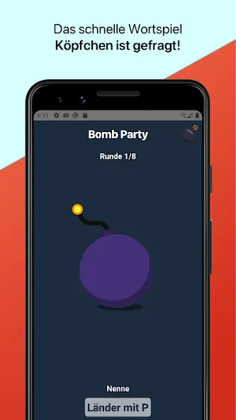 Bomb Party: Das Bombenspiel! (Бомб Пати)  [МОД Unlimited Money] Screenshot 2