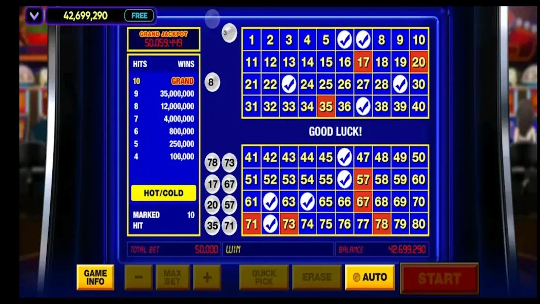 Vegas Keno (Вегас Кено)  [МОД Unlimited Money] Screenshot 5