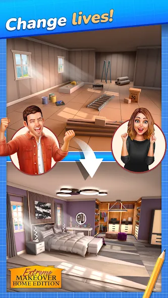 Extreme Makeover: Home Edition (Экстриммакеовер)  [МОД Бесконечные монеты] Screenshot 1