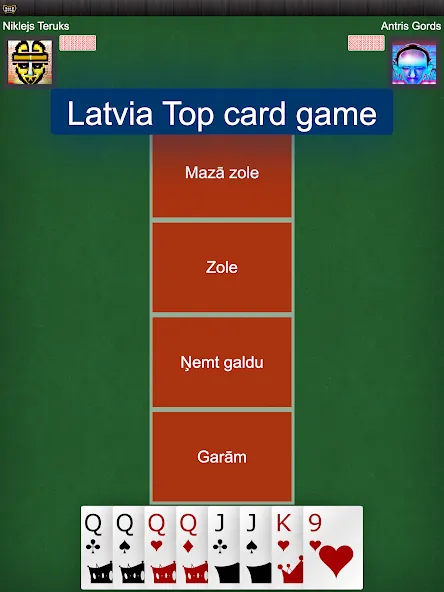 Latvian card game: RaccoonZole  [МОД Бесконечные деньги] Screenshot 5