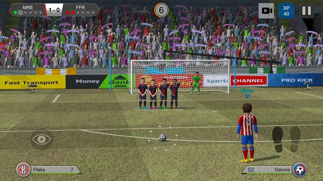 Pro Kick Soccer (Про Кик Сокер)  [МОД Unlocked] Screenshot 2