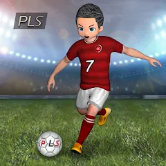 Взломанная Pro League Soccer (Про лига футбола)  [МОД Все открыто] - стабильная версия apk на Андроид