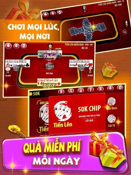 Tiến Lên Miền Nam - Tien Len  [МОД Бесконечные деньги] Screenshot 3