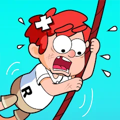 Скачать взломанную Zipline Rescue: Physics Game (Зиплайн Рескью)  [МОД Меню] - полная версия apk на Андроид