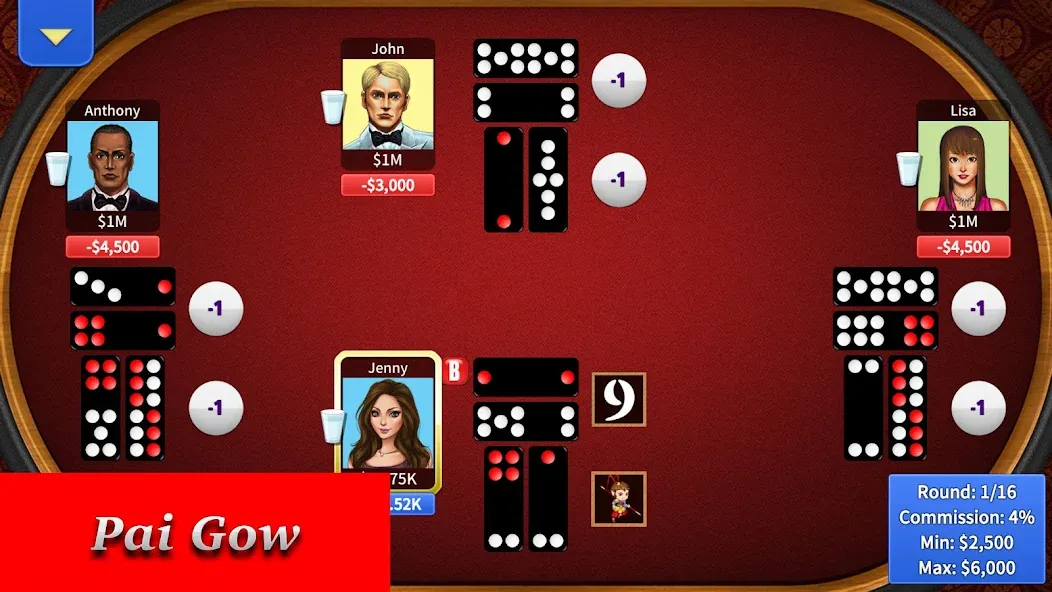 Pai Gow Online - KK Paigow 2 (Пай Гоу Онлайн)  [МОД Mega Pack] Screenshot 4