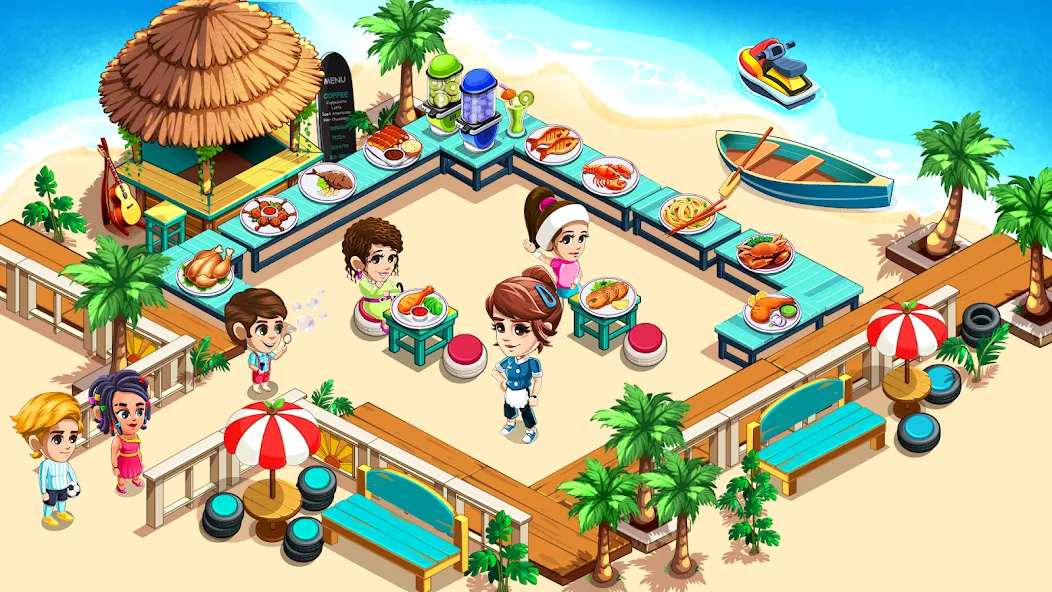 Cooking Restaurant Kitchen (Кукинг Ресторан Китчен)  [МОД Mega Pack] Screenshot 3