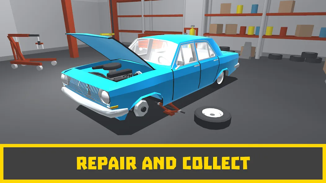 Retro Garage - Car Mechanic  [МОД Unlocked] Screenshot 1