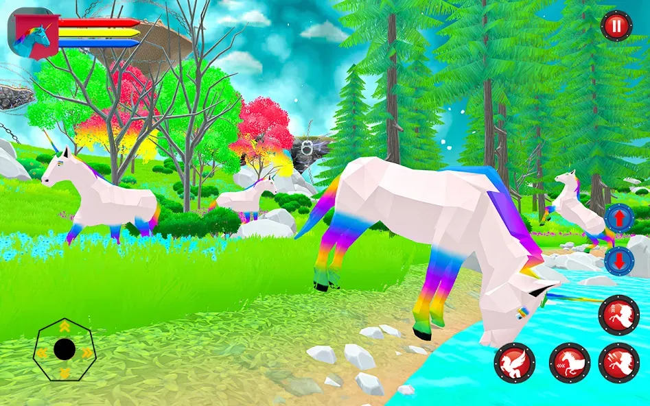 Flying Unicorn Pegasus Games  [МОД Menu] Screenshot 2