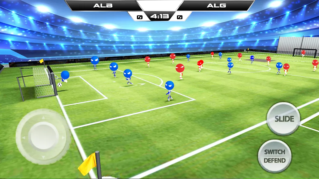 Stickman Soccer Football Game  [МОД Бесконечные деньги] Screenshot 2