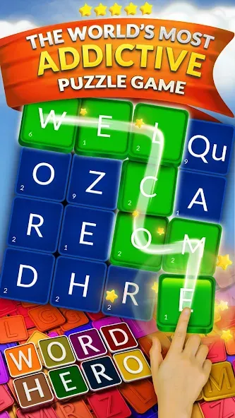 WordHero : word finding game (ВордХиро)  [МОД Unlocked] Screenshot 1