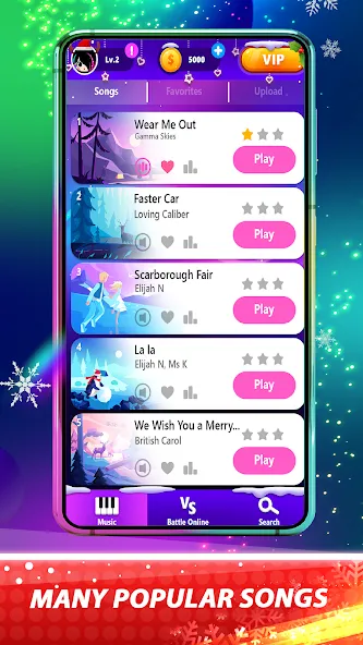 Magic Pink Tiles: Piano Game (Магические розовые плитки)  [МОД Unlimited Money] Screenshot 3