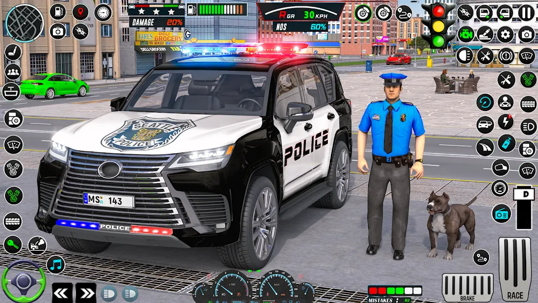 US Police Car Parking - King  [МОД Menu] Screenshot 1