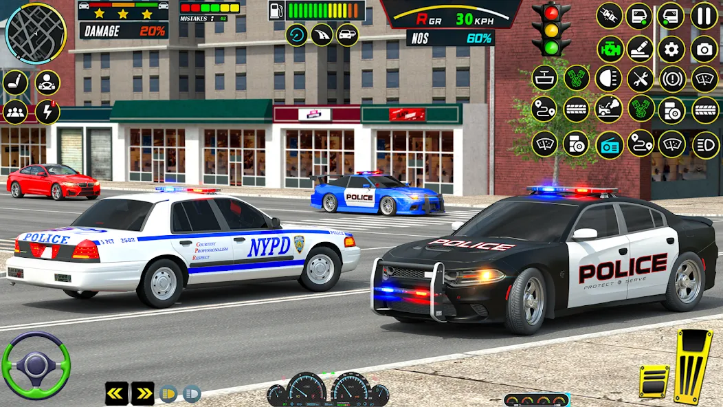 US Police Car Parking - King  [МОД Menu] Screenshot 3