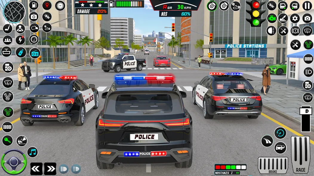 US Police Car Parking - King  [МОД Menu] Screenshot 5