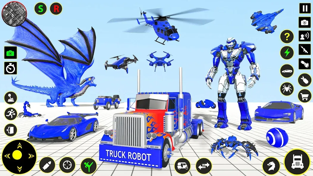 Truck Game - Car Robot Games  [МОД Бесконечные монеты] Screenshot 1