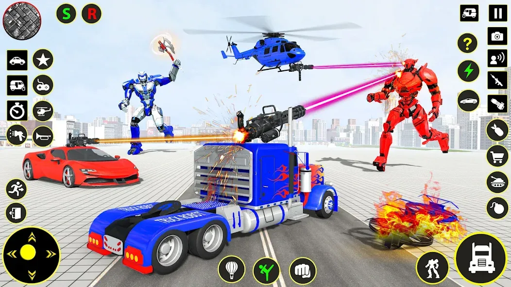 Truck Game - Car Robot Games  [МОД Бесконечные монеты] Screenshot 2