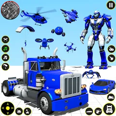 Скачать взломанную Truck Game - Car Robot Games  [МОД Бесконечные монеты] - стабильная версия apk на Андроид