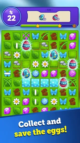 Easter Magic - Match 3 Game (Истер Мэджик)  [МОД Unlocked] Screenshot 3