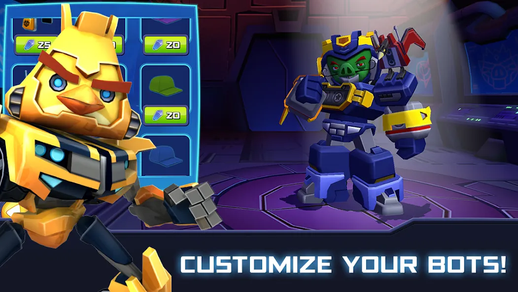 Angry Birds Transformers (Энгри Брдс Трансформеры)  [МОД Меню] Screenshot 2