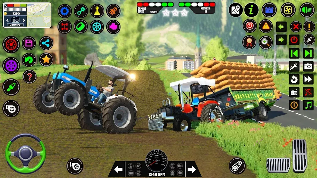 Indian Tractor Farming Games  [МОД Unlimited Money] Screenshot 1