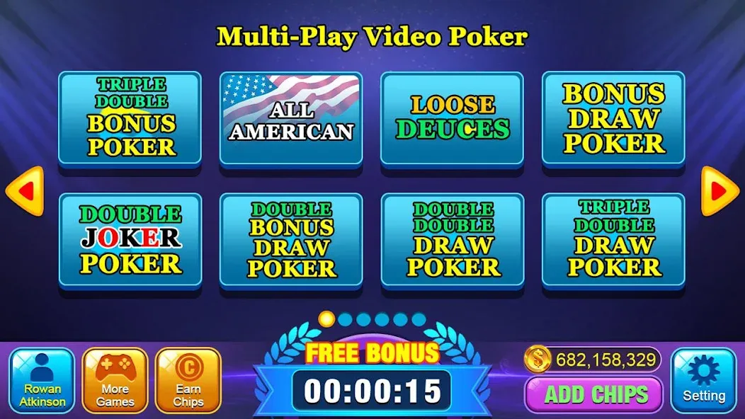 Video Poker Games - Multi Hand (Видео покер игры)  [МОД Бесконечные деньги] Screenshot 2