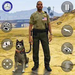 Скачать взломанную Toby Police Dog Sim: Dogs Game  [МОД Бесконечные монеты] - полная версия apk на Андроид