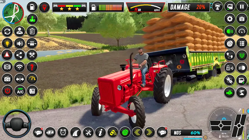 Indian Tractor Simulator Games  [МОД Mega Pack] Screenshot 1