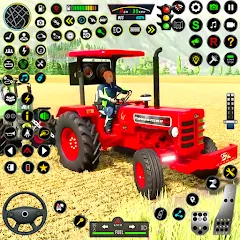 Взломанная Indian Tractor Simulator Games  [МОД Mega Pack] - последняя версия apk на Андроид