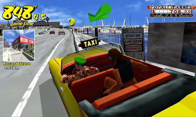 Crazy Taxi Classic (Крейзи Такси Классик)  [МОД Много денег] Screenshot 2