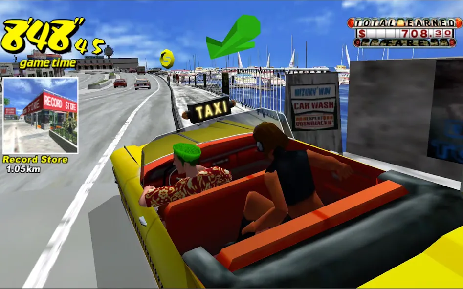 Crazy Taxi Classic (Крейзи Такси Классик)  [МОД Много денег] Screenshot 5