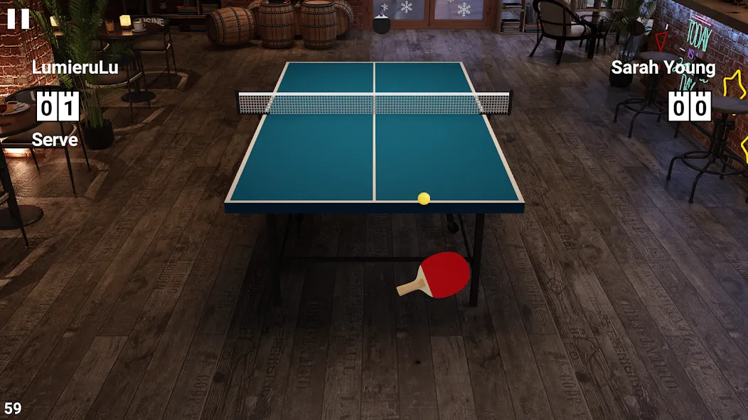 Virtual Table Tennis (Виртуальный настольный теннис)  [МОД Бесконечные деньги] Screenshot 2