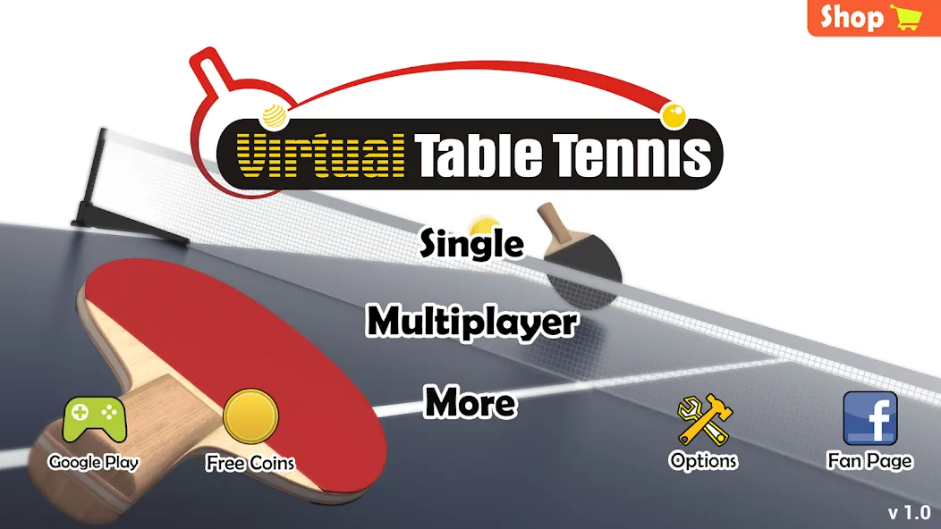 Virtual Table Tennis (Виртуальный настольный теннис)  [МОД Бесконечные деньги] Screenshot 3