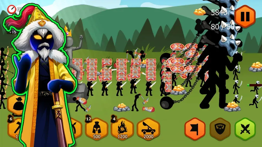 Stickman Battle 2: Empires War (Стикмен Битва 2)  [МОД Бесконечные деньги] Screenshot 5