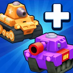 Взломанная Merge Tanks - Battle Game (Мердж Танкс)  [МОД Бесконечные монеты] - стабильная версия apk на Андроид