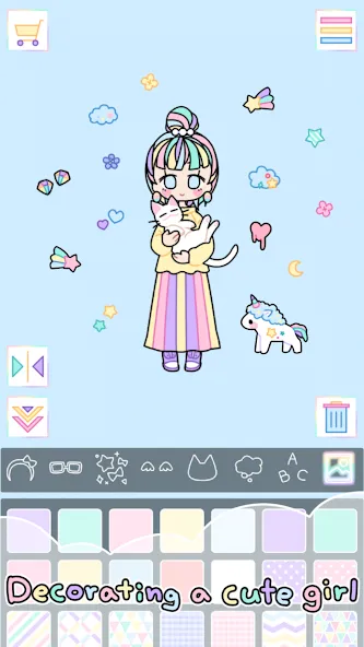 Pastel Girl : Dress Up Game  [МОД Много денег] Screenshot 2